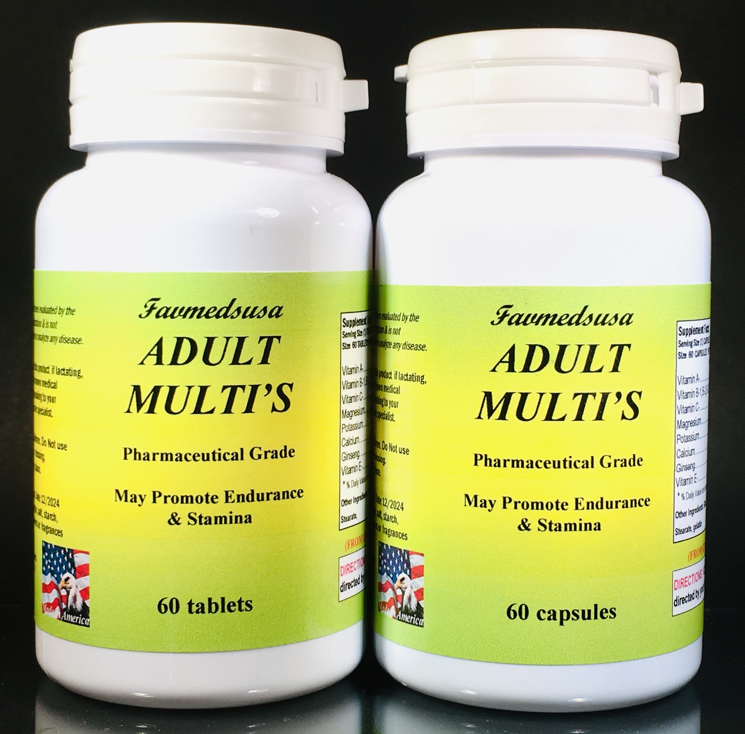 Adult Multi-vitamins - 120 (2x60) capsules